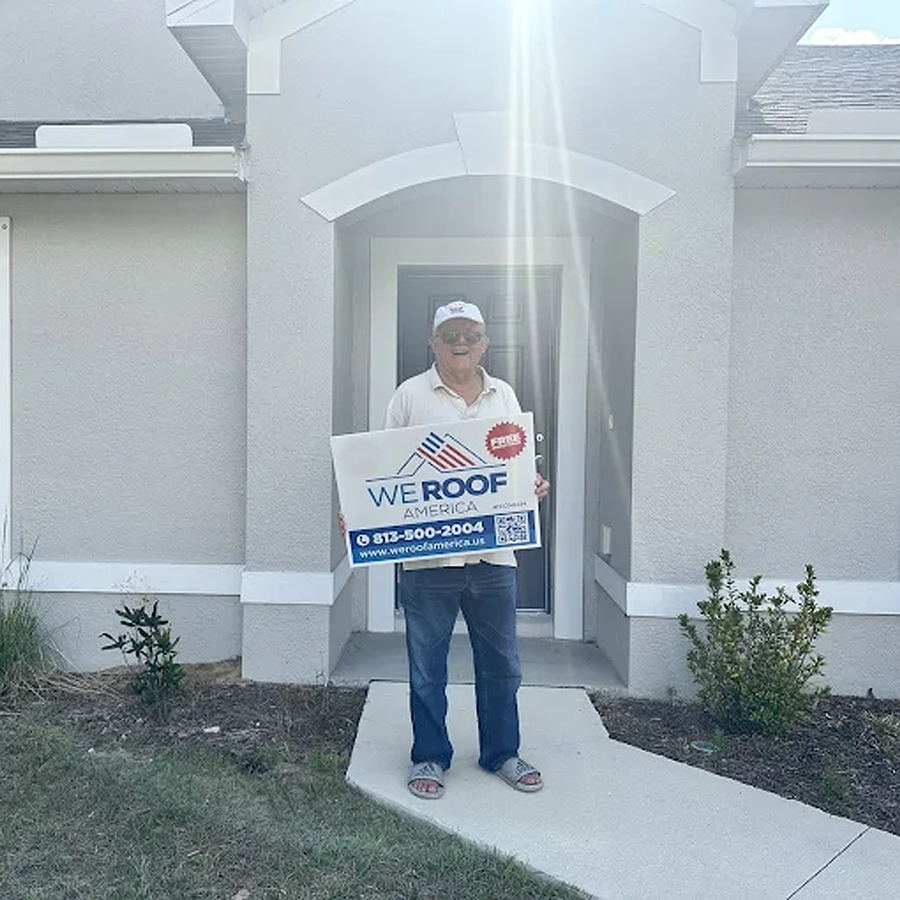 Proud American Roofing crew in Estero, FL